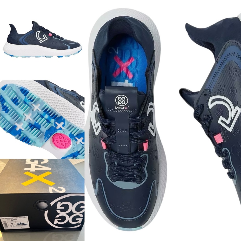 SOLD G/FORE Waterproof 210 Women's MG4X2 Debossed TPU Hybrid Golf Shoes 9 NEW - Picture 2 of 11